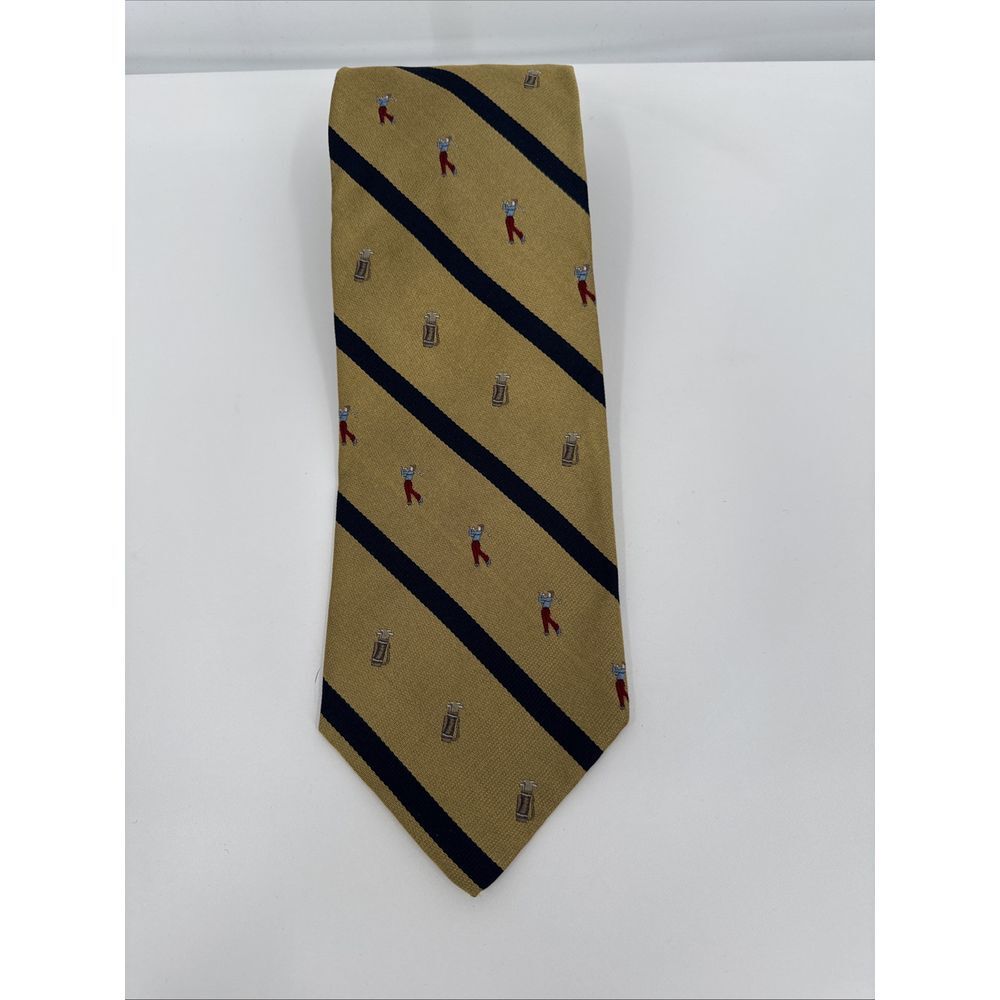 Jos. A. Banks Hand Sewn Silk Golf Theme Vintage Tie